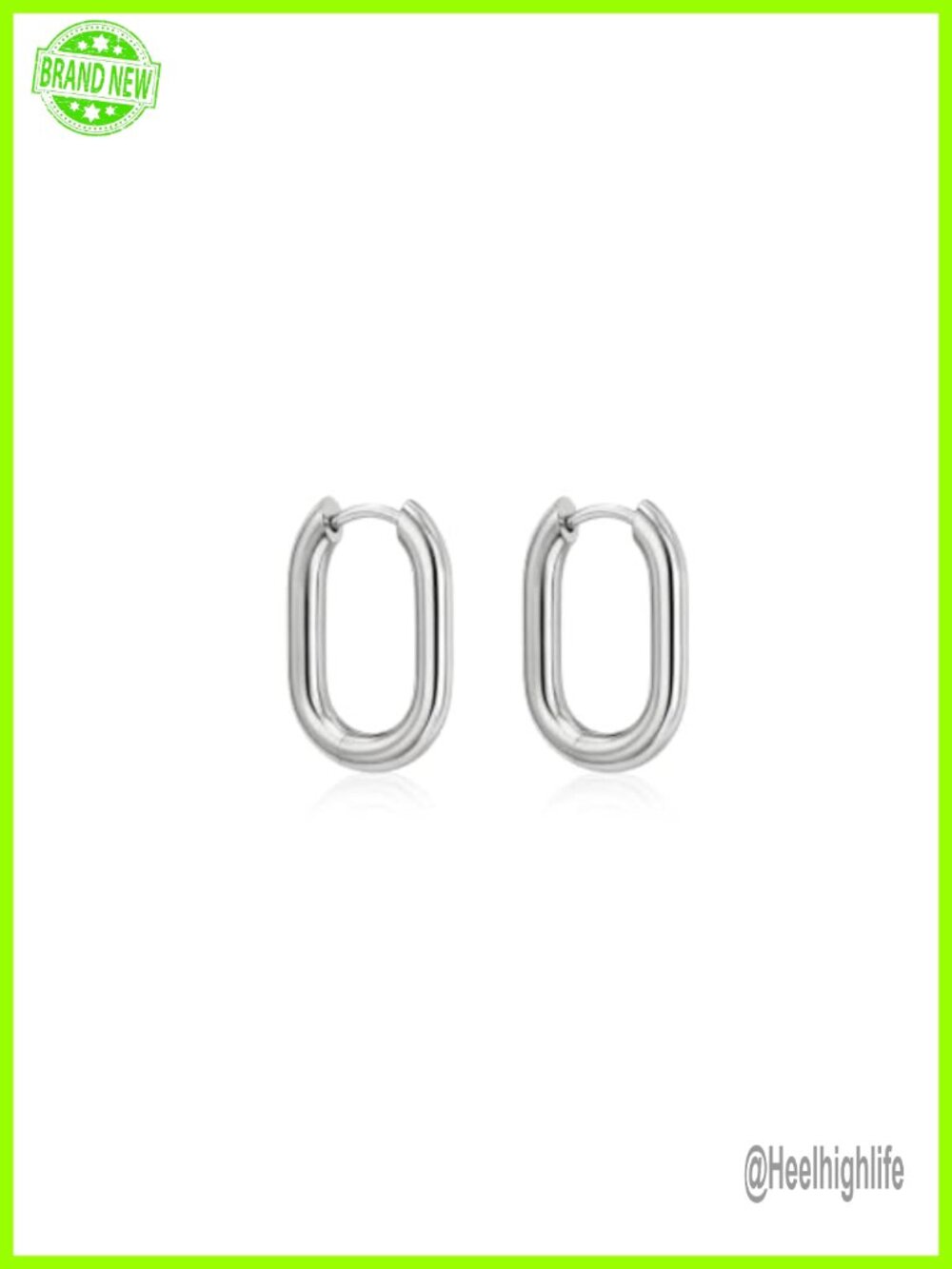 Titanium Hoop Earrings Hypoallergenic U Shape Huggie Minimalist Women Jewelry